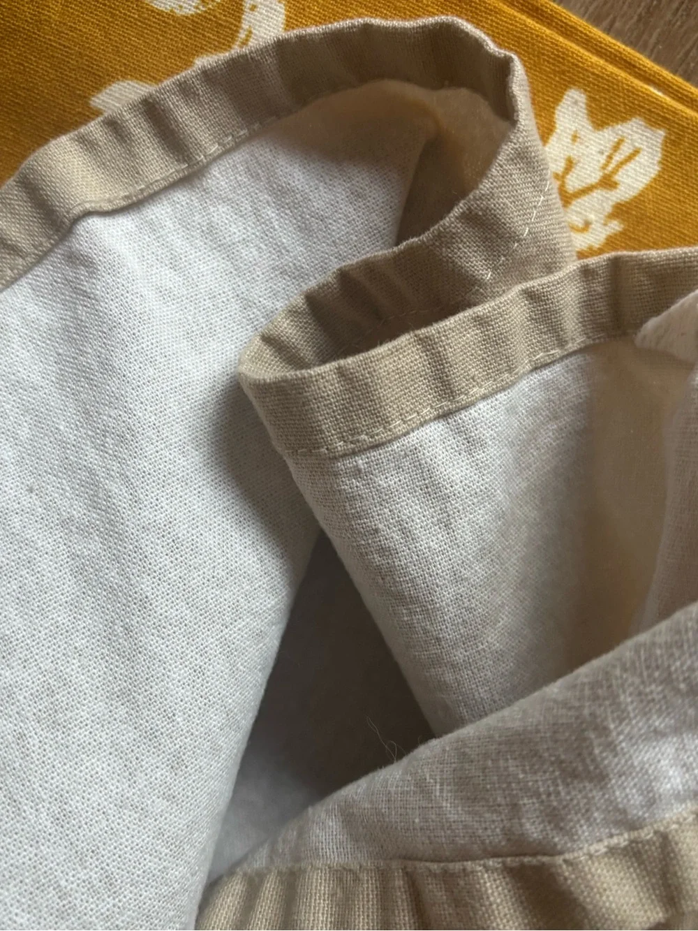Threshold Gold and White Fall Kitchen Towels